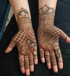 Lotus work mahendi designs in mumbai