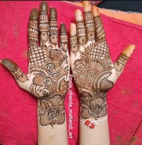 Heavy work Arabic mahendi designs in mumbai
